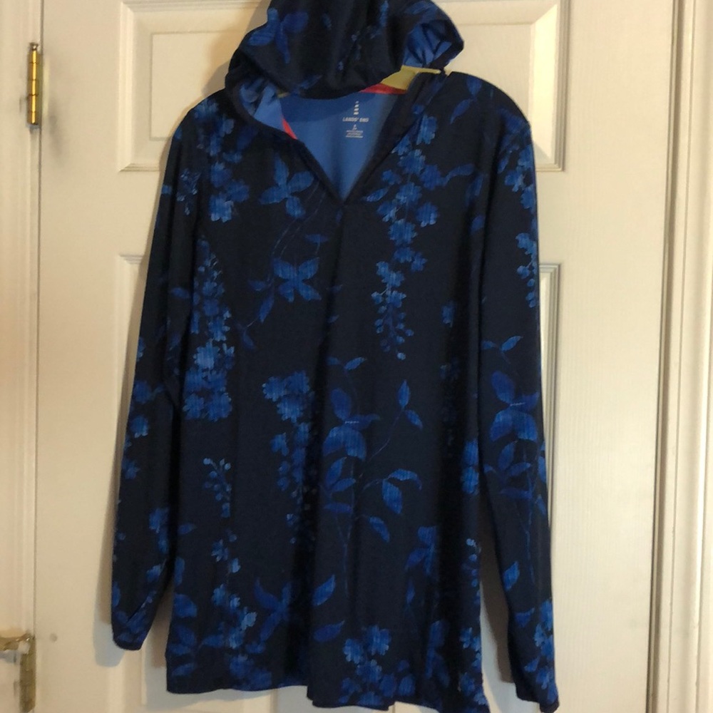 Lands end ladies sz small 6/8 hoodie spandex/poly
